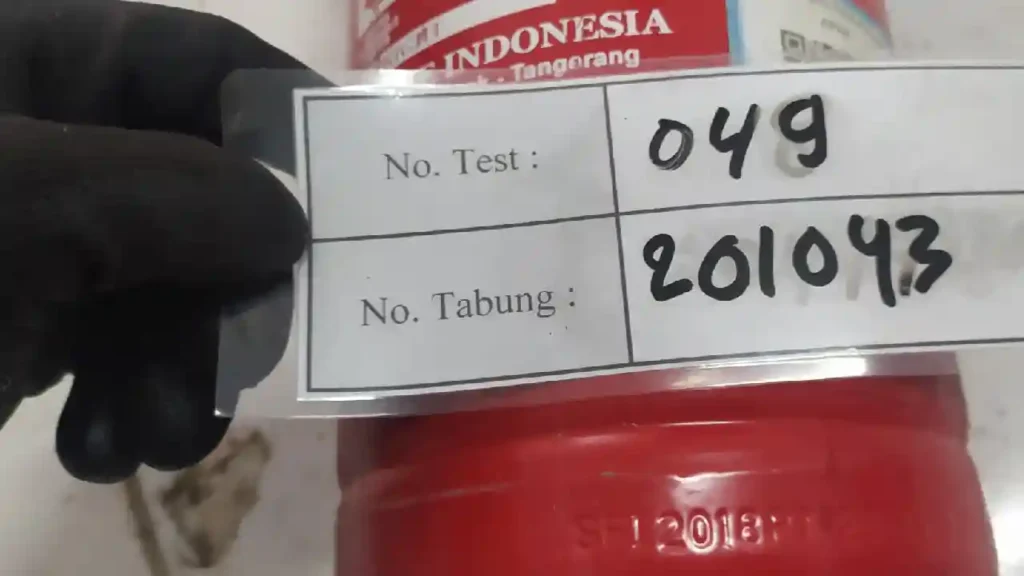 pencatatan serial number hydrotest apar