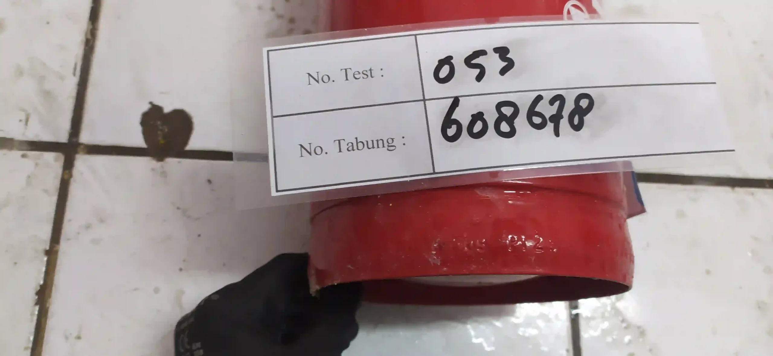 serial number hydrotest tabung apar servvo sertifikat disnakertrans