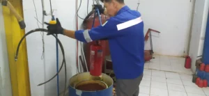 proses hydrotest tabung apar servvo 6 kg