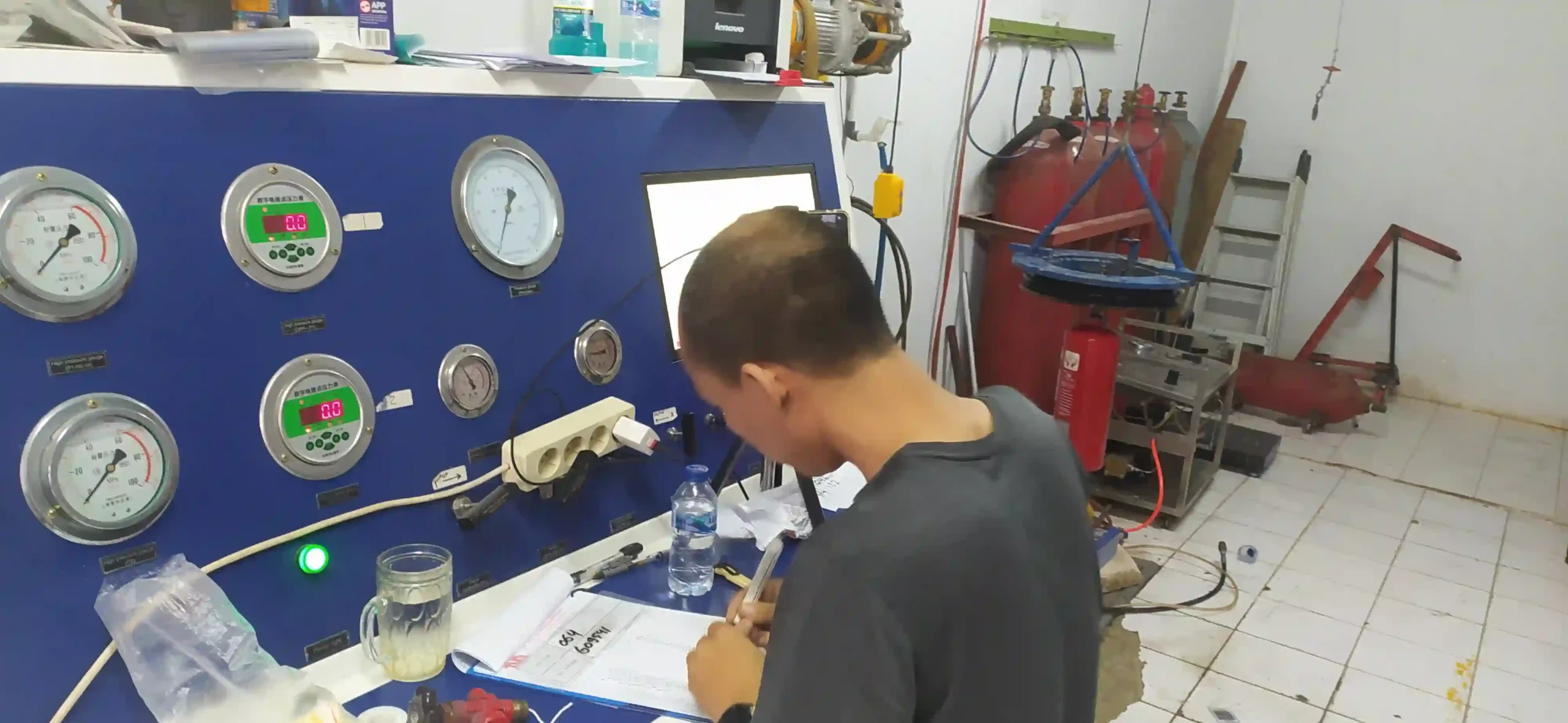 jasa hydrotest tabung apar sistem komputer sertifikat disnakertrans kemenakertrans