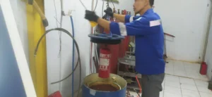 proses hydrotest tabung apar servvo 6 kg