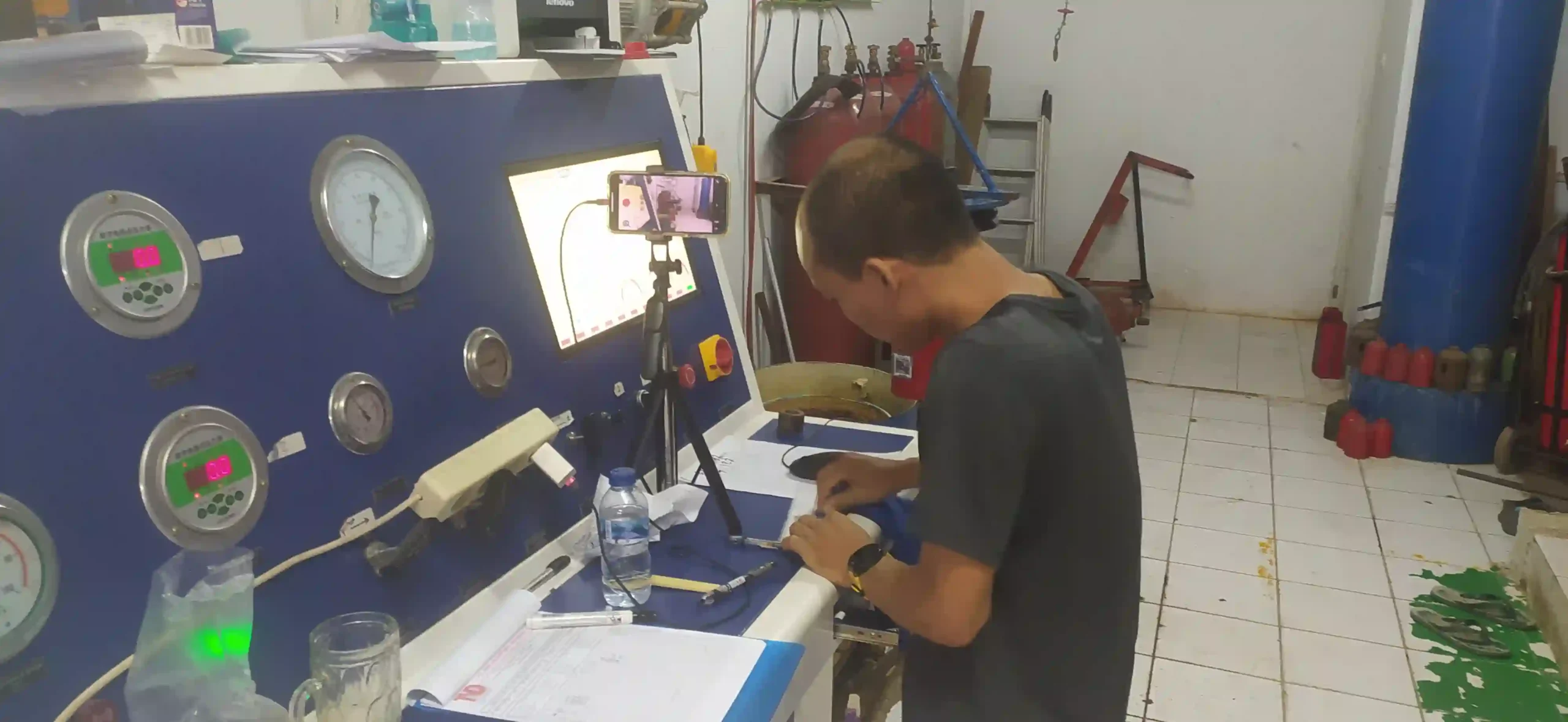 jasa hydrotest tabung apar sistem komputer sertifikat disnakertrans kemenakertrans