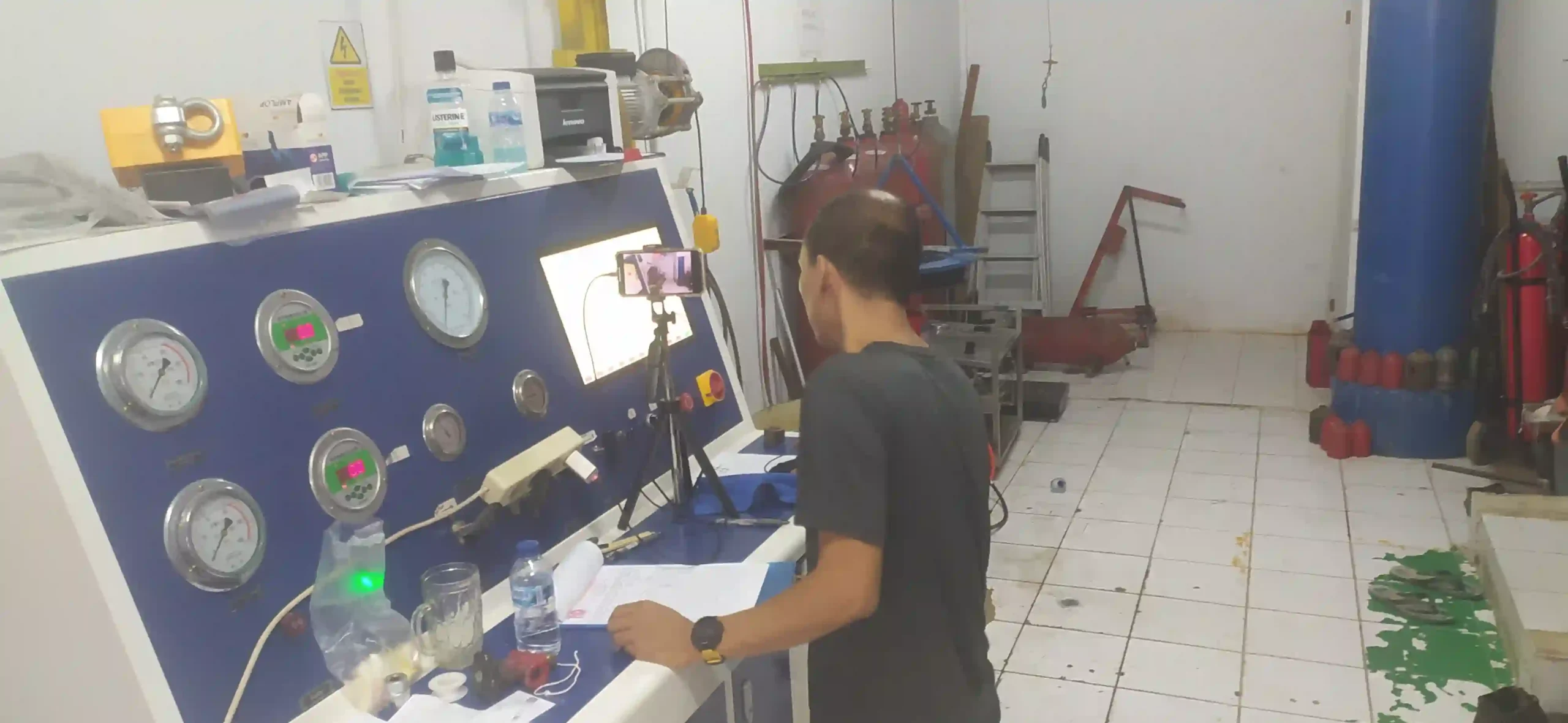 jasa hydrotest tabung apar sistem komputer sertifikat disnakertrans kemenakertrans